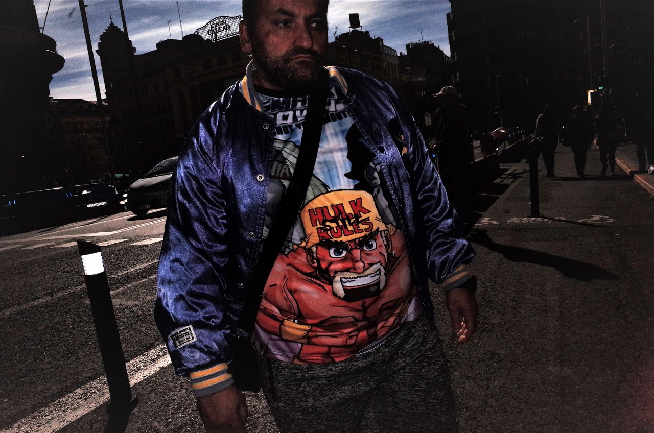 hulk shirt jon bradburn fotogenik collective street photography